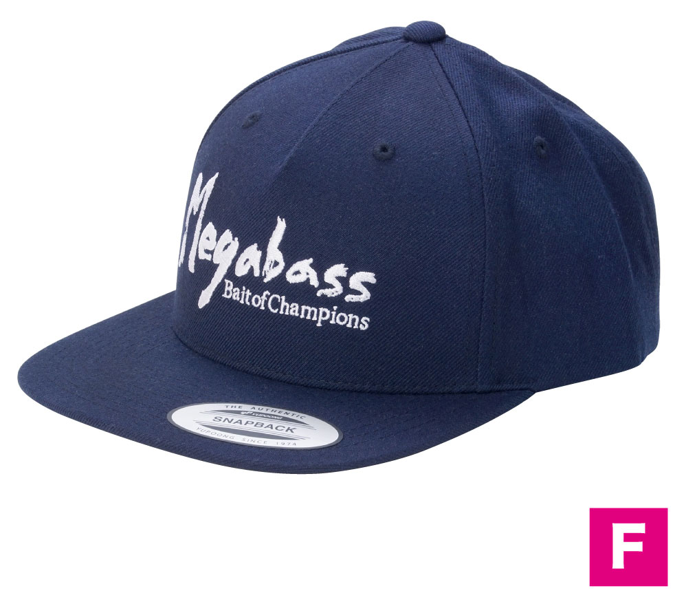 Megabass BRUSH SNAPBACK CAP NAVY/WHITE