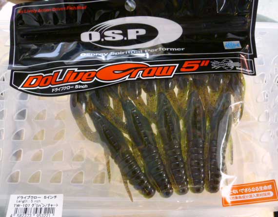 DoLive Craw 5inch Greenpumpkin Chart - Click Image to Close