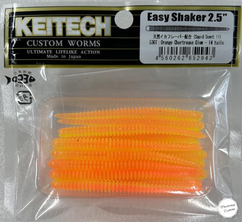 Easy Shaker 2.5inch #536 Orange Chartreuse Glow