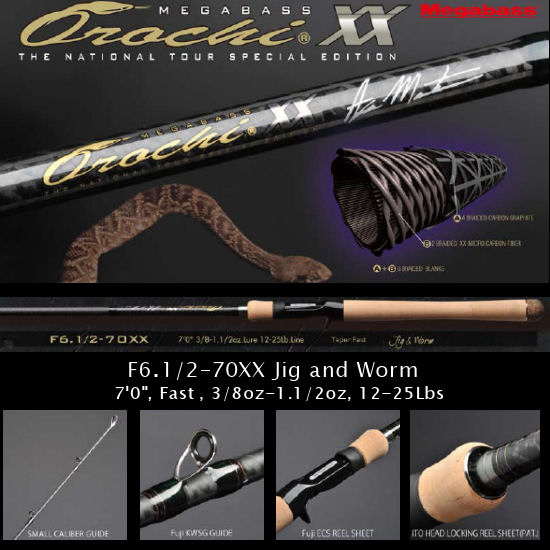 Orochi XX F6.1/2-70XX Jig and Worm [Only UPS]