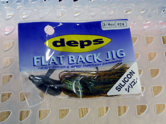 FLAT BACk JIG 3/4oz SILICON #24 Scale Rootbeer