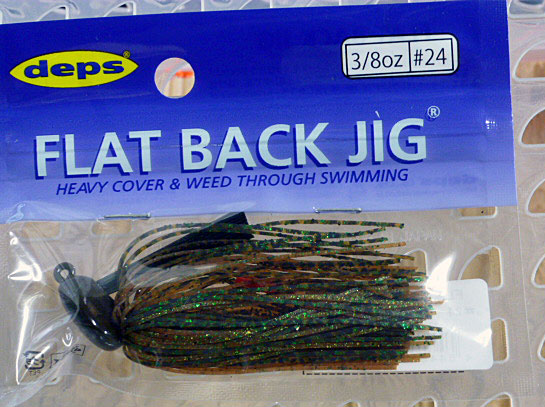 FLAT BACK JIG 3/8oz SILICON #24 Scale Rootbeer