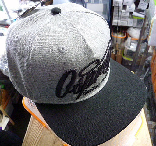 OSP Flat Visor Cap Gray Black OSP Flat Visor Cap Gray Black
