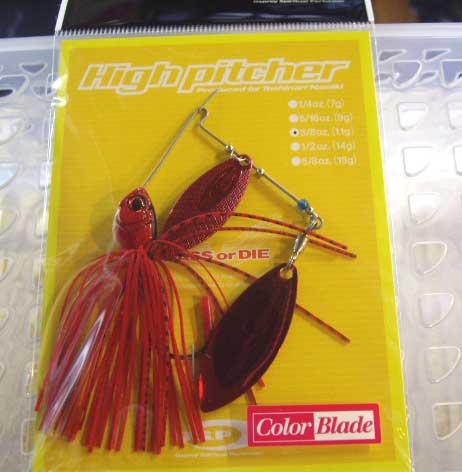 HIgh Pitcher 3/8oz DW Color Blade Bloody Shad - Click Image to Close
