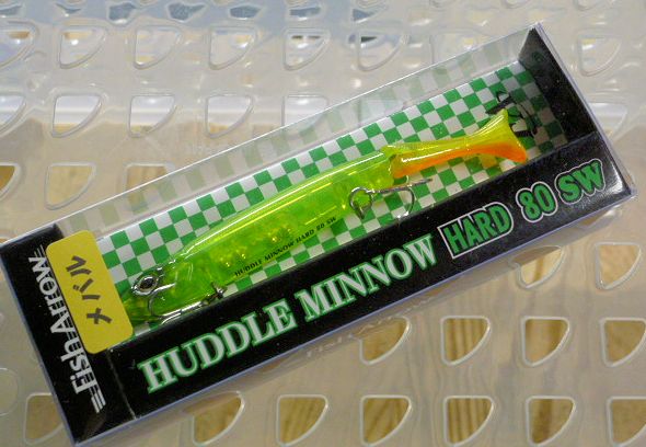 Huddle Minnow Hard 80SW Lime Green Huddle Minnow Hard 80SW Lime Green