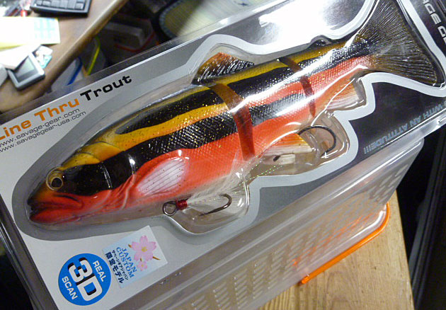 3D Line Thru Trout 25cm/180g Slow Sinking Ugui 3D Line Thru Trout 25cm/180g Slow Sinking Ugui
