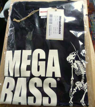 Megabass SKULL T-SHIRT BLACK L-Size Megabass SKULL T-SHIRT BLACK L-Size
