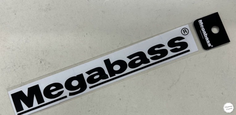 Megabass Sticker 20cm Black
