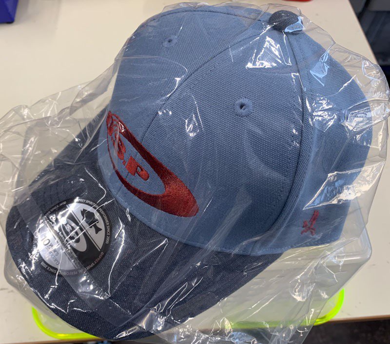 OSP Middle Fit Logo Cap Sky Blue Charcoal OSP Middle Fit Logo Cap Sky Blue Charcoal