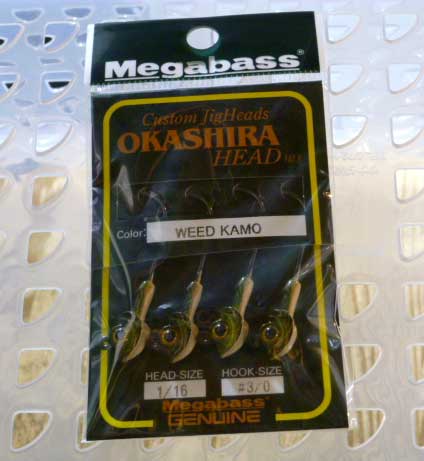 Okashira Head 1/16oz #3/0 Weed Kamo - Click Image to Close