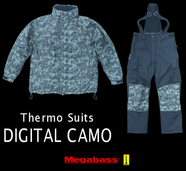 Megabass Thermo Suits DIGITAL CAMO Size:L Megabass Thermo Suits DIGITAL CAMO Size:L