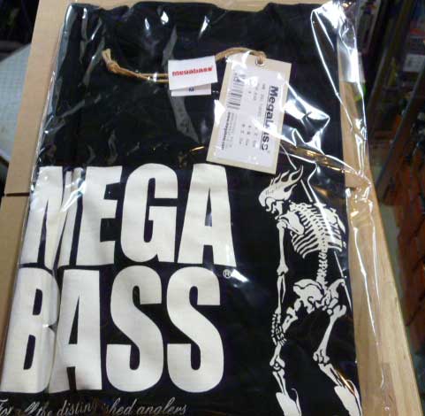 Megabass SKULL T-SHIRT BLACK M-Size Megabass SKULL T-SHIRT BLACK M-Size