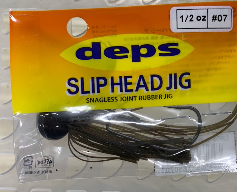 SLIP HEAD JIG 1/2oz #07 Greenpumpkin Seed