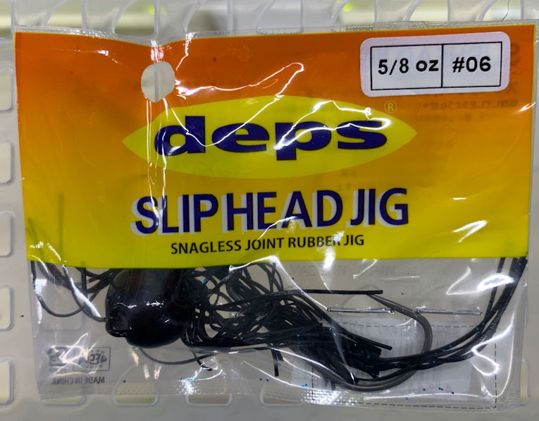 SLIP HEAD JIG 5/8oz #06 Black Blue Flake