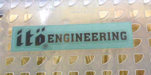 ito ENGINEERING Sticker 10cm Silver