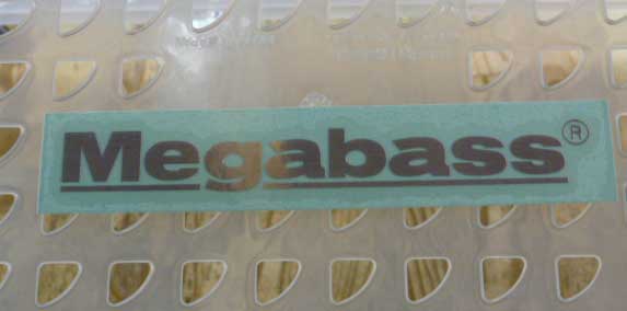 Megabass Sticker 10cm Silver