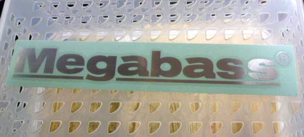Megabass Sticker 20cm Silver