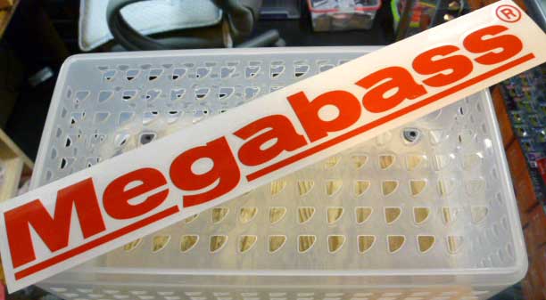 Megabass Sticker 30cm Red - Click Image to Close