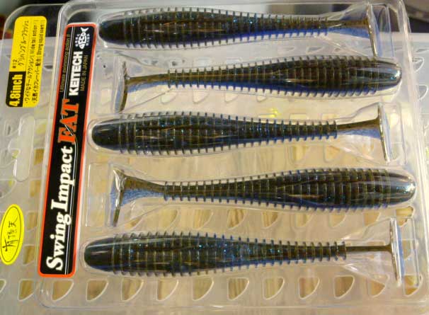 Swing Impact Fat 4.8inch Green Pumpkin Blue Flash [Special Color Swing Impact Fat 4.8inch Green Pumpkin Blue Flash [Special Color