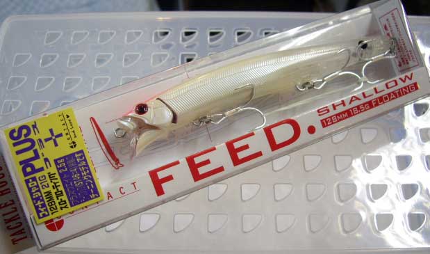 FEED SHALLOW PLUS P-1 Pearl White Clear Tail