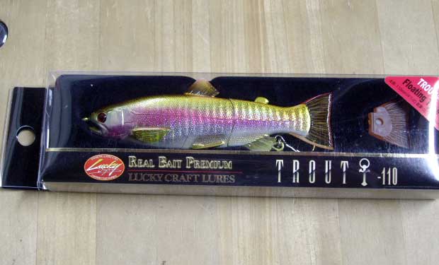 REAL BAIT PREMIUM TROUT 110F ALBINO RAINBOW REAL BAIT PREMIUM TROUT 110F ALBINO RAINBOW