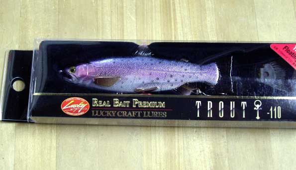 REAL BAIT PREMIUM TROUT 110F LAKE RAINBOW REAL BAIT PREMIUM TROUT 110F LAKE RAINBOW