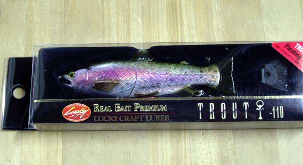 REAL BAIT PREMIUM TROUT 110F ORIGINAL RAINBOW REAL BAIT PREMIUM TROUT 110F ORIGINAL RAINBOW