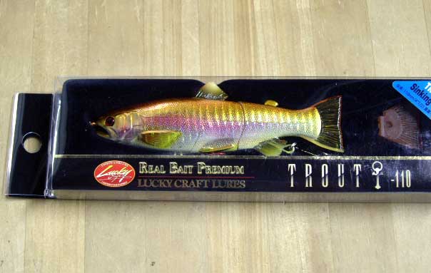 REAL BAIT PREMIUM TROUT 110S ALBINO RAINBOW REAL BAIT PREMIUM TROUT 110S ALBINO RAINBOW