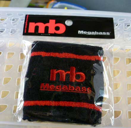 Megabass WRIST BAND mb Black Megabass WRIST BAND mb Black