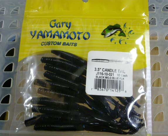 CANDLE TAIL 3.5inch #021 BLACK /BLUE FLAKE CANDLE TAIL 3.5inch #021 BLACK /BLUE FLAKE