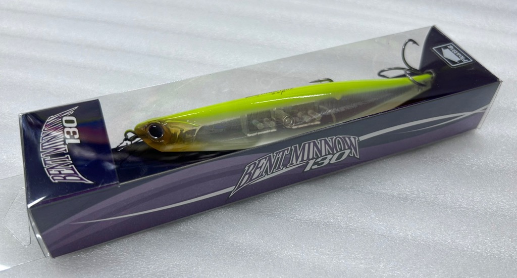Bent Minnow 130F Chart Back Ghost