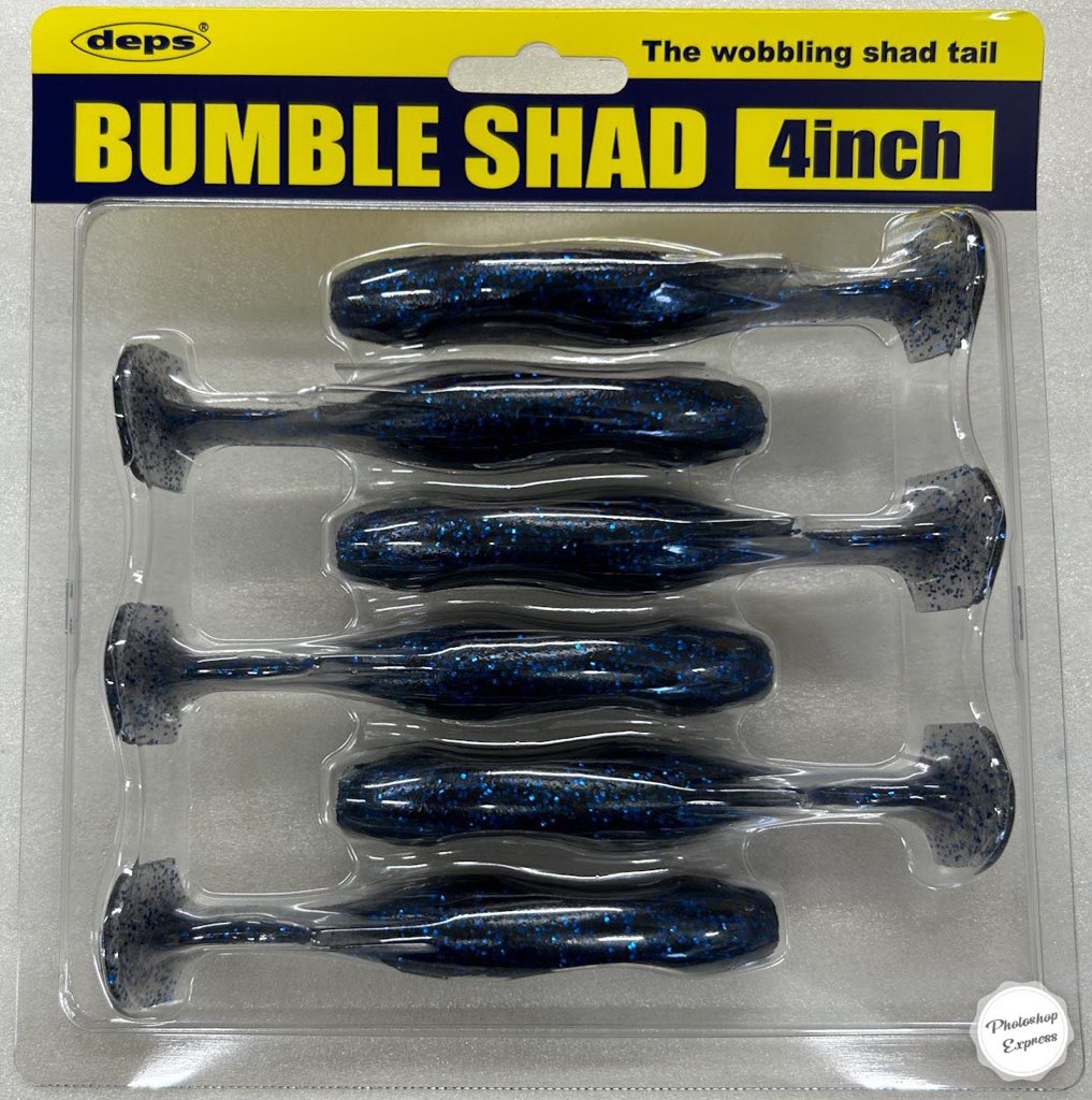 BUMBLE SHAD 4inch Smoke Blue Flake