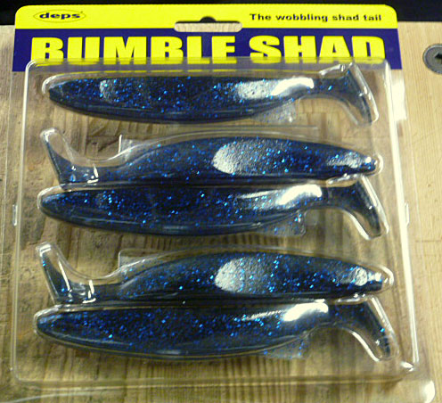 BUMBLE SHAD 6inch Smoke Blue Flake