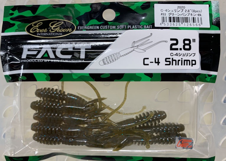 C-4 Shrimp 2.8inch Greenpumpkin BL