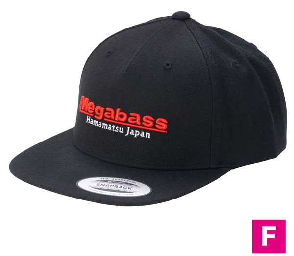 Megabass Cap CLASSIC SNAP BACK BLACK/RED