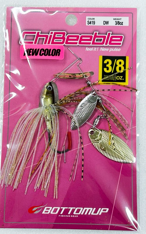 ChiBeeble 3/8oz DW #419 Champagne Shad - Click Image to Close