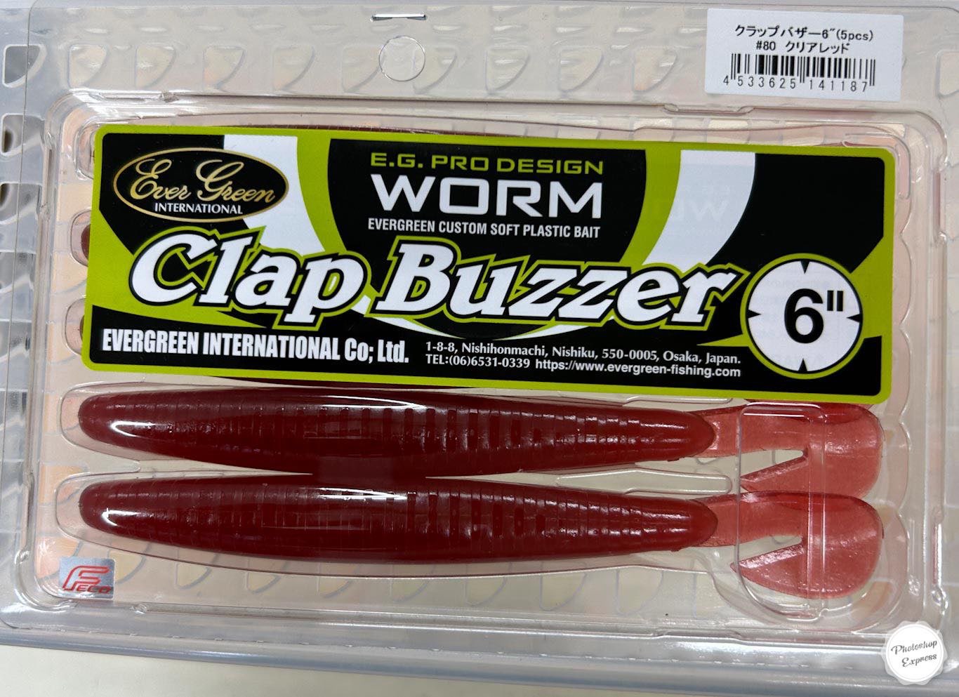 Clap Buzzer 6inch Clear Red