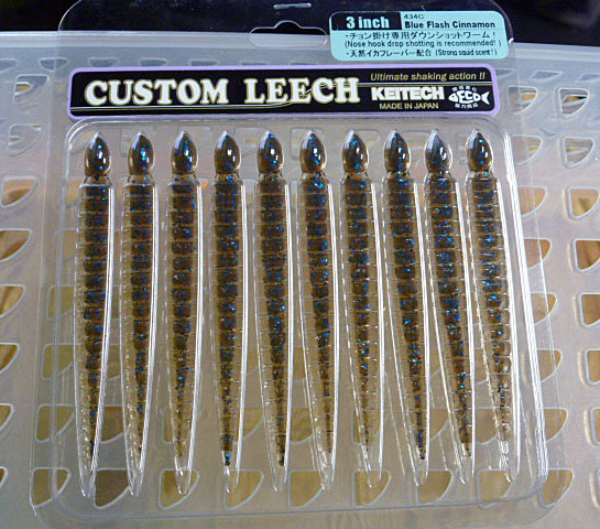 Custom Leech 3inch #434C Blue Flash Cinnamon - Click Image to Close