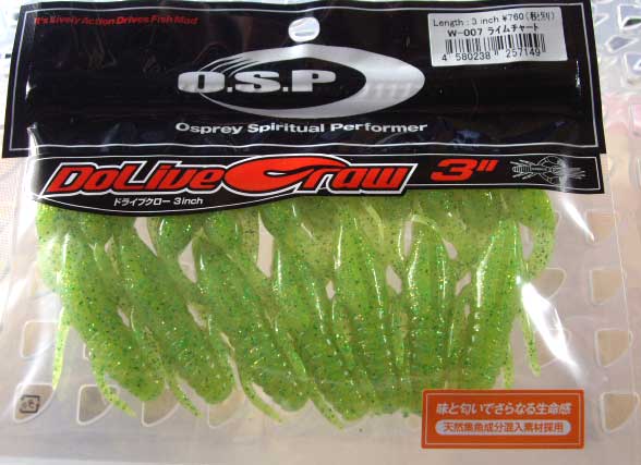 DoLive Craw 3inch Lime Chart