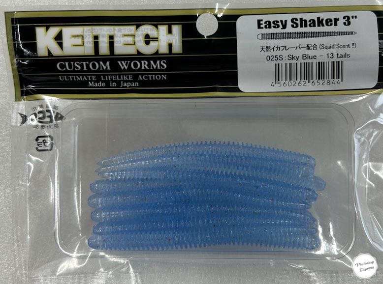 Easy Shaker 3.0inch #025 Sky Blue Shiner - Click Image to Close