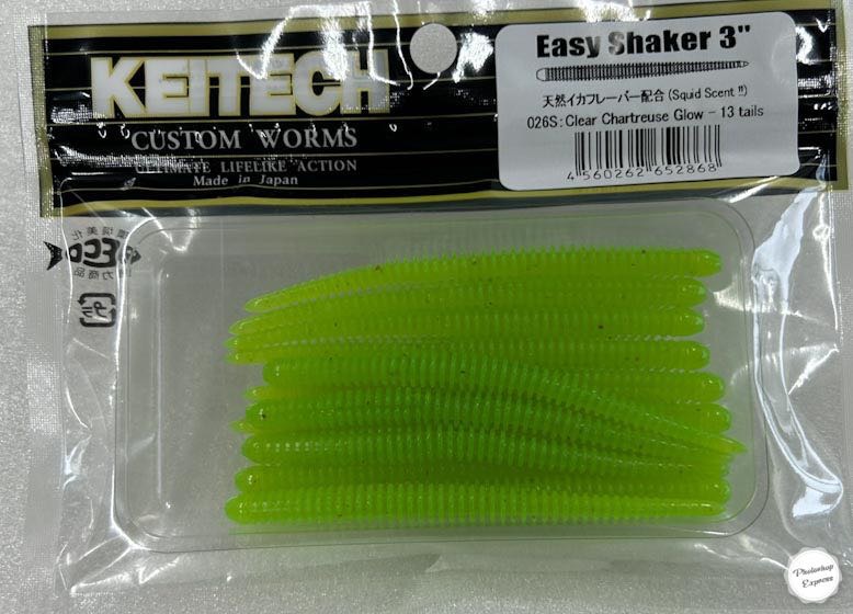 Easy Shaker 3.0inch #026 Clear Chartreuse Glow