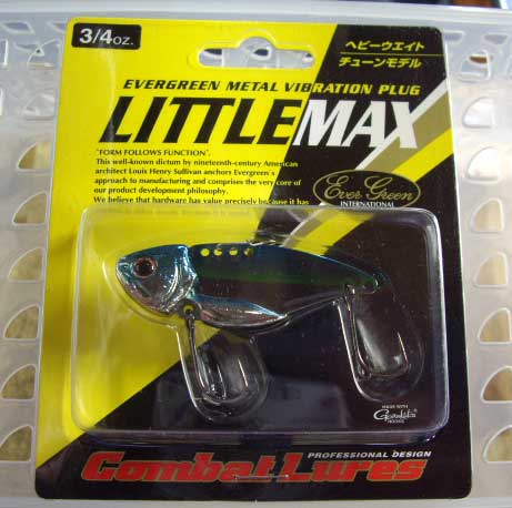 Little Max Heavy Weight 3/4oz Blue Chrome Shad - Click Image to Close