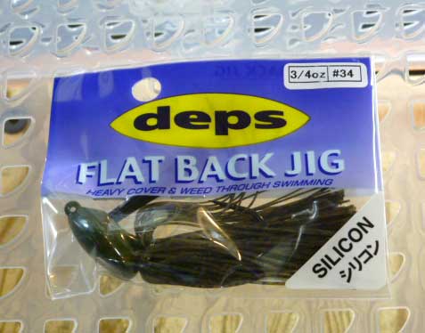 FLAT BACk JIG 3/4oz SILICON #34 Watermelon Seed - Click Image to Close