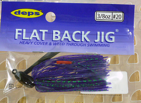 FLAT BACK JIG 3/8oz SILICON #20 Junebug - Click Image to Close