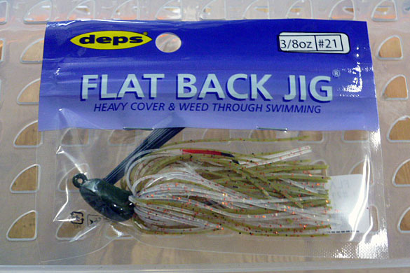 FLAT BACK JIG 3/8oz SILICON #21 Weed Shrimp - Click Image to Close