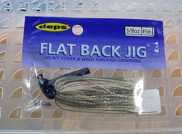 FLAT BACK JIG 3/8oz SILICON #56 Golden Shiner - Click Image to Close