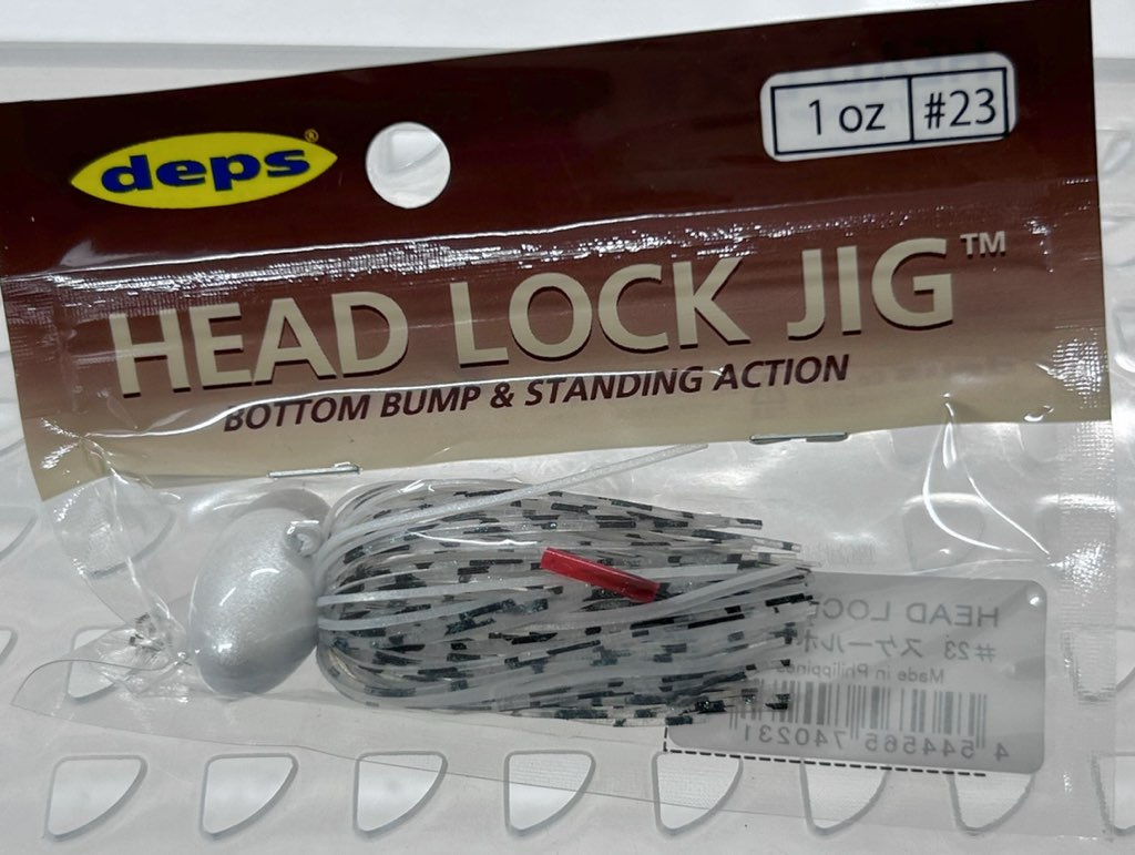 HEAD ROCK JIG 1oz Silicon #23 Scale White