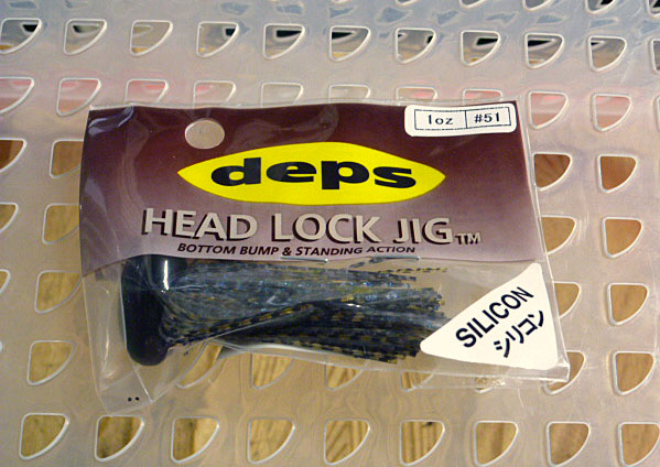 HEAD ROCK JIG 1oz Silicon #51 Smoke Scale Blue Gold - Click Image to Close