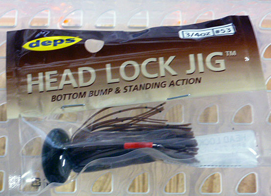 HEAD ROCK JIG 3/4oz Silicon #53 Greenpumpkin Seed