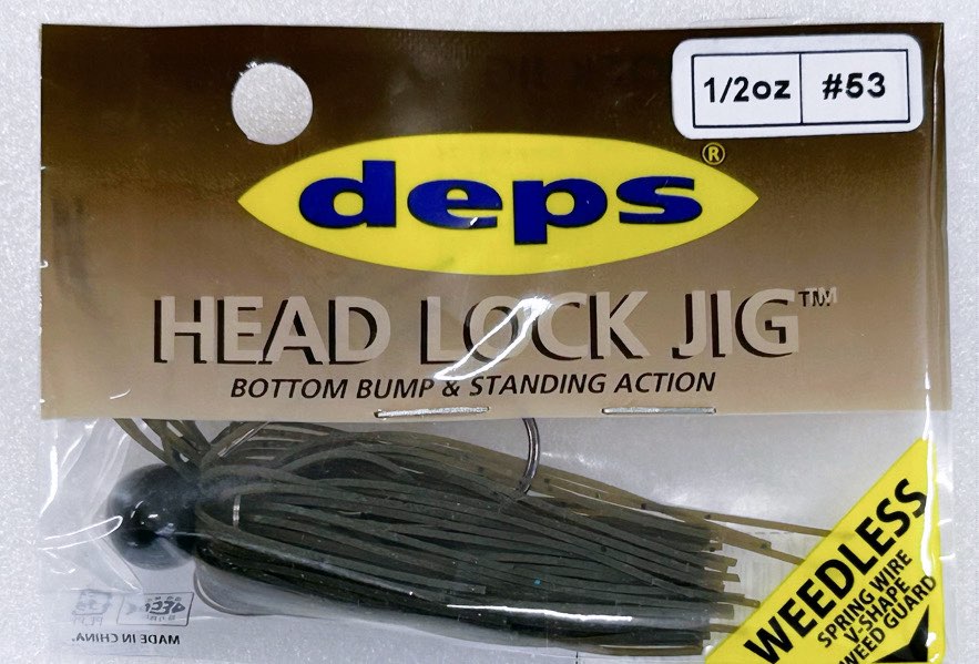 HEAD ROCK JIG Weedless 1/2oz #53 Greenpumpkin Seed